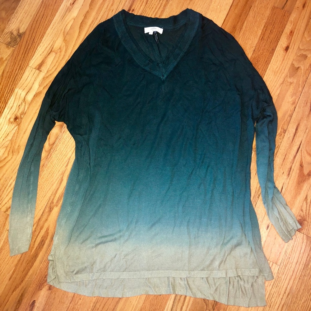 Long sleeve, light weight, ombré top